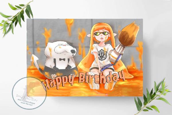 Preview: Splatoon Tortenaufleger A4, 0957z